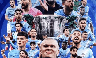 瓜帅40冠里程碑！曼城2-0阿森纳捧起联赛杯，终结枪手不败神话