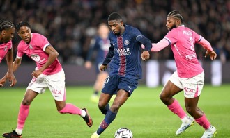 随着登贝莱双响炮+巴黎圣日耳曼3-1，法甲最新积分榜出炉